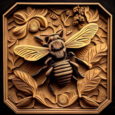 3D модель Bombus mesomelas (STL)